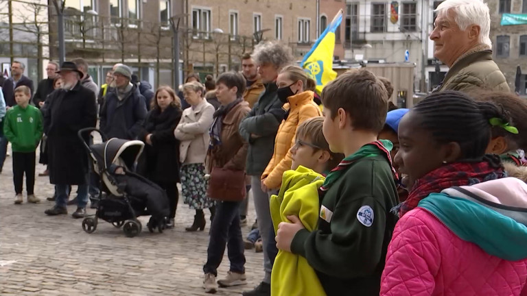 Saint-Hubert. Manifestation pour la paix en Ukraine