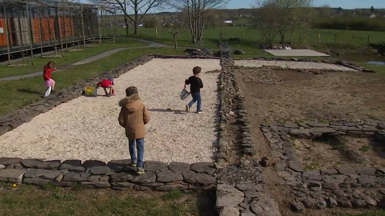 Pâques. Chasse aux oeufs parmi les vestiges de la villa gallo-romaine de Mageroy