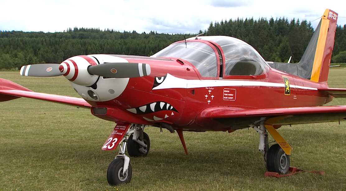 Les "Red Devils" de retour à l'aérodrome de Saint-Hubert