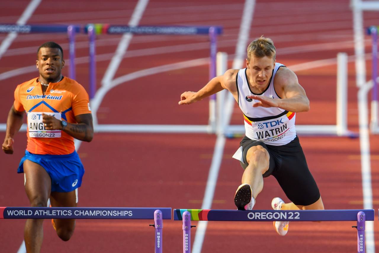 Eugene (USA) Julien Watrin échoue de peu dans les demi-finales du 400 mètres haies