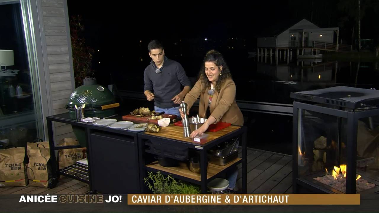 Anicée cuisine Jo ! #7 - caviar d'aubergine & artichaut