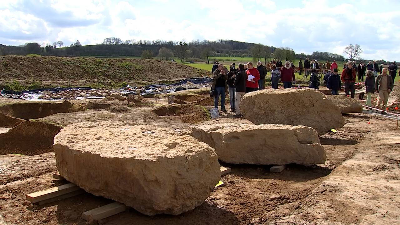 Sept nouveaux menhirs découverts à Wéris (Durbuy)