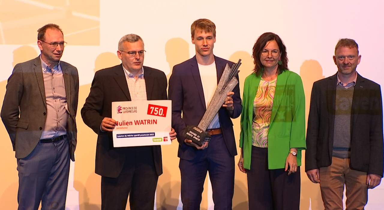 Julien Watrin reçoit le Mérite sportif provincial 2022