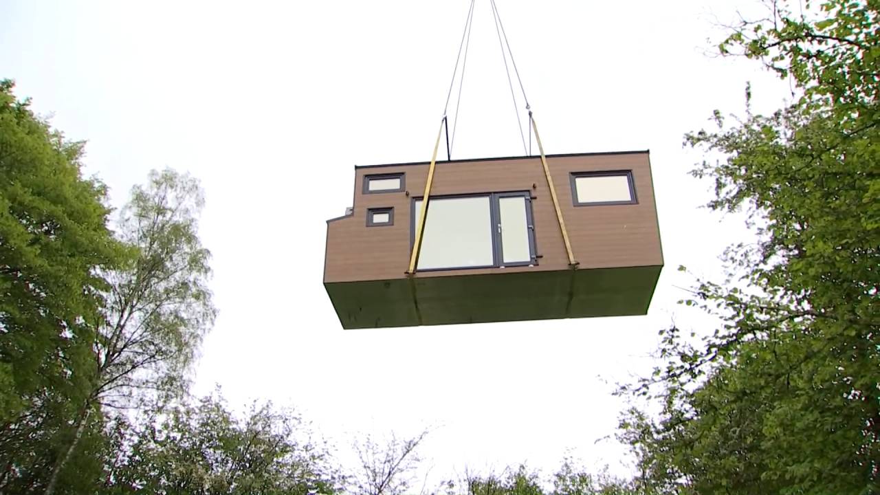 Libin: placement spectaculaire d'une tiny house pour électro-sensibles