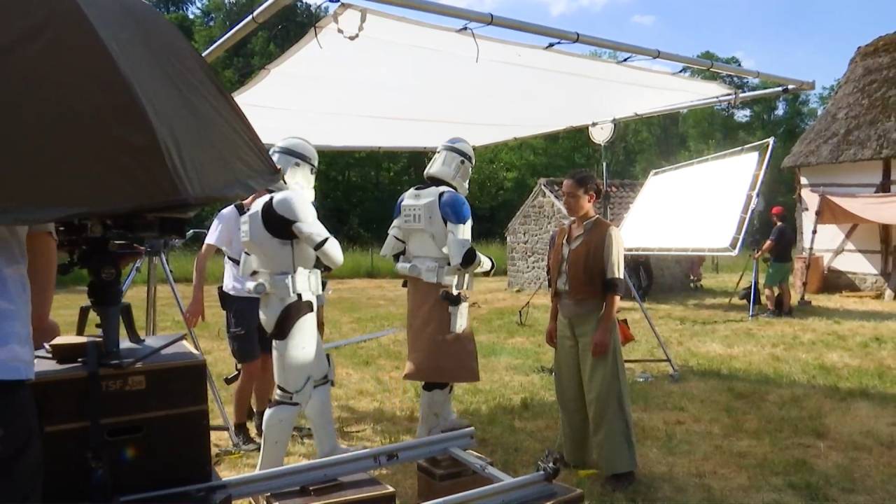 Des fans de Star Wars en tournage au Fourneau St-Michel