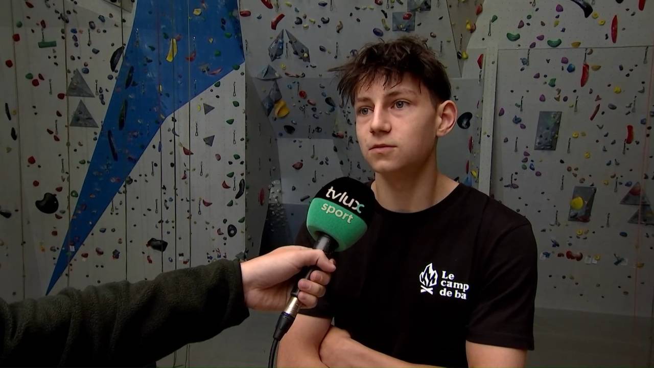 Escalade : l'Arlonais Alexandre Noël, vice-champion d'Europe U18, poursuit son ascension