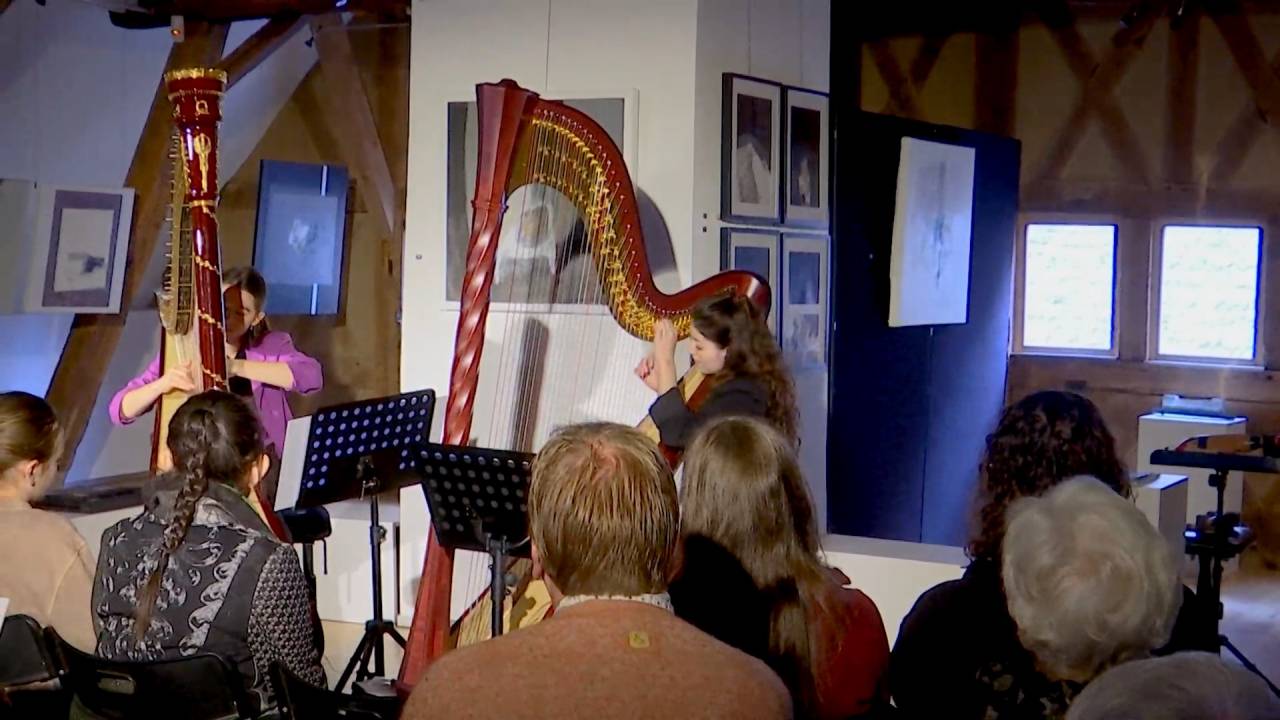 Le Durbuyssimo avec Aurore Geraerts et Fanny Bodson, joueuses de harpe