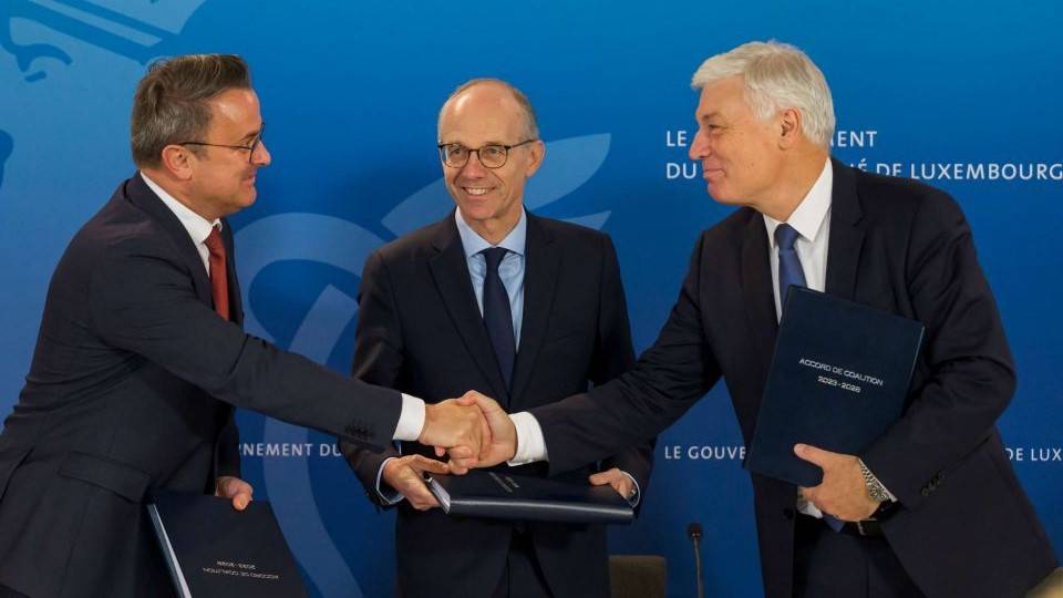 L’accord de coalition CSV-DP signé au Luxembourg