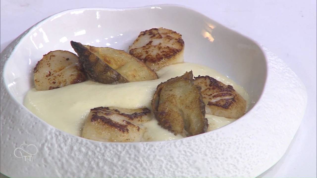 Spéciale Nouvel An : Les coquilles Saint-Jacques aux truffes et mousseline de panais