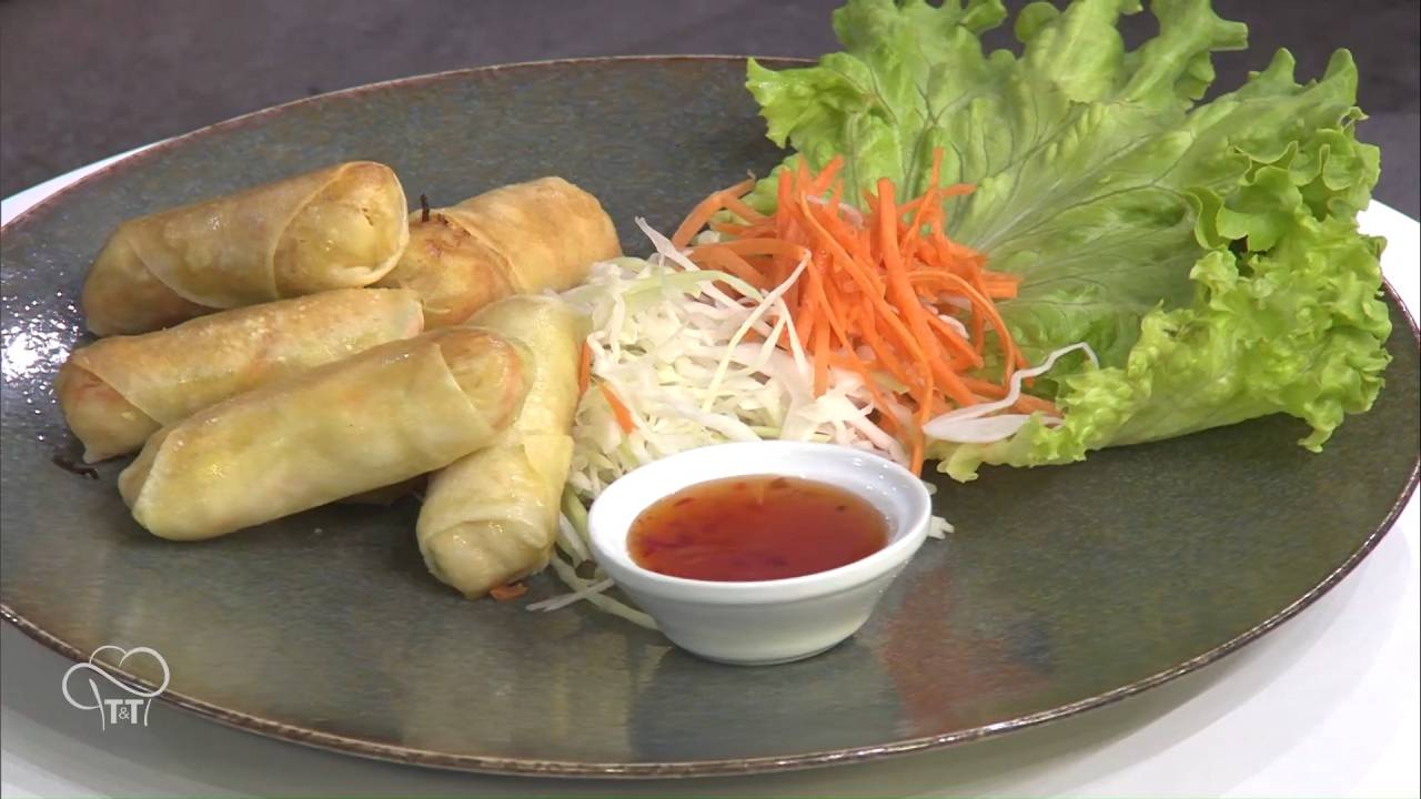 Les nems de poulet aux légumes