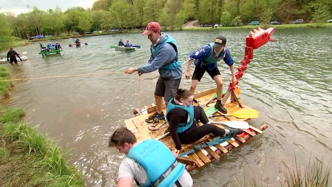 Vent D Gaume, une 8ème course de radeau remportée par le patro de Chenois