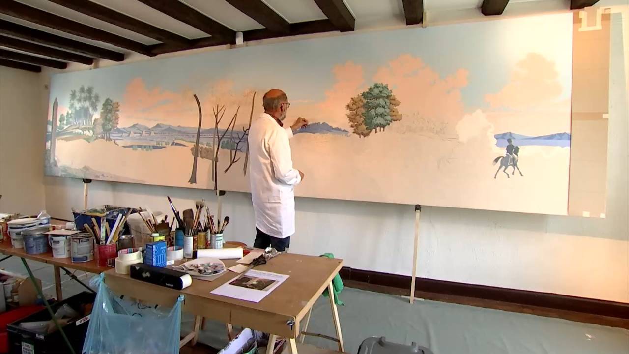 La bataille d'Héliopolis reproduite au Musée Redouté de Saint-Hubert