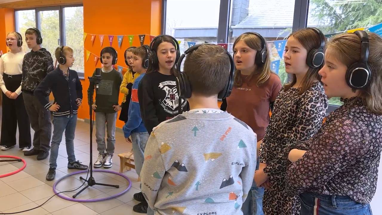 Wardin: des écoliers ont enregistré une chanson sur les droits de l'enfant 