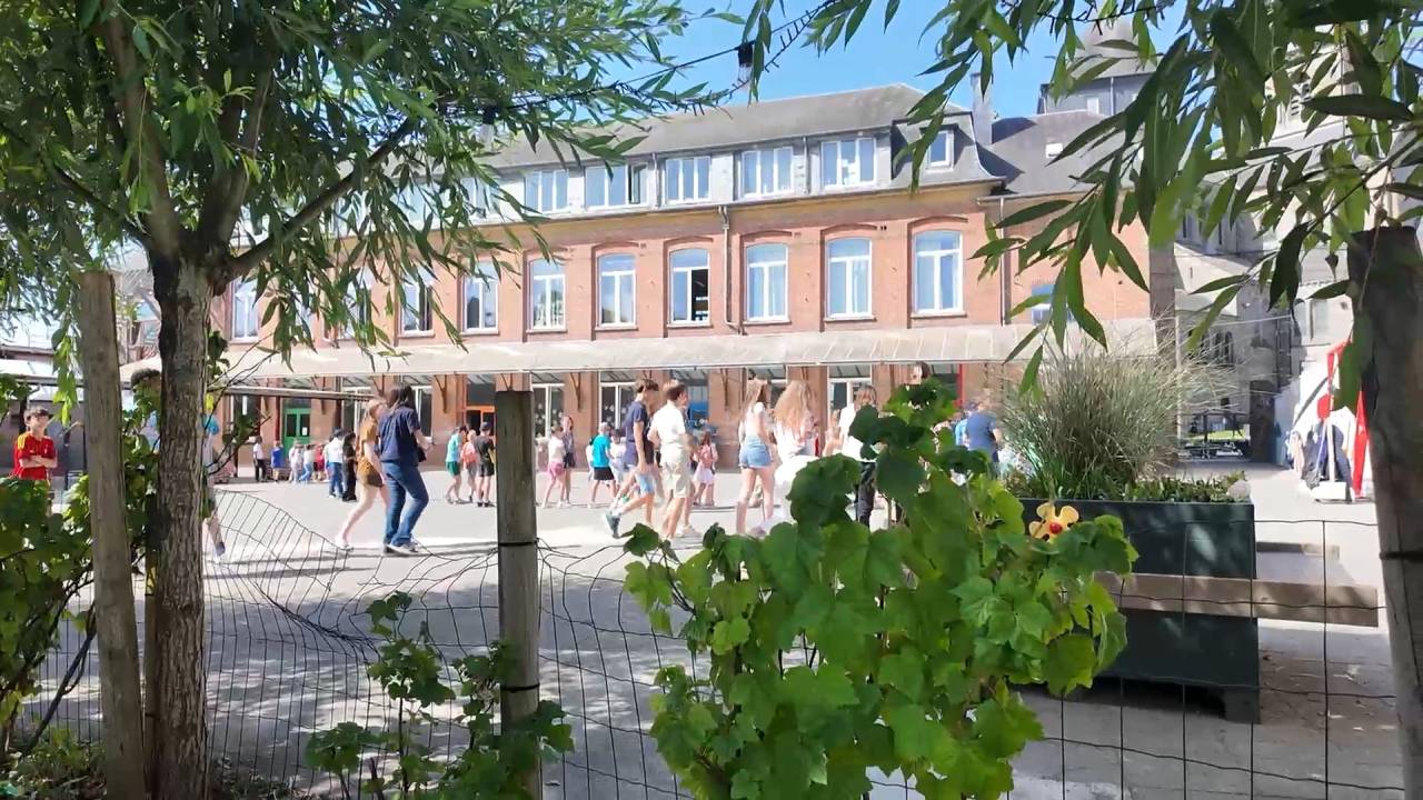 Ecole N-D du Rosaire de Bertrix : un petit coin vert qui fait toute la différence