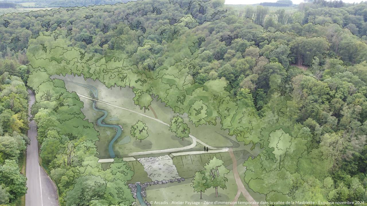 Début du chantier de la zone d'immersion temporaire à Masbourg 