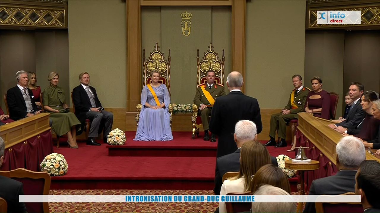 Cérémonie d'investiture du Grand-Duc Guillaume