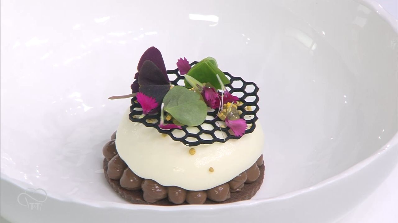 Sablé, chocolat Mayata et thym du jardin