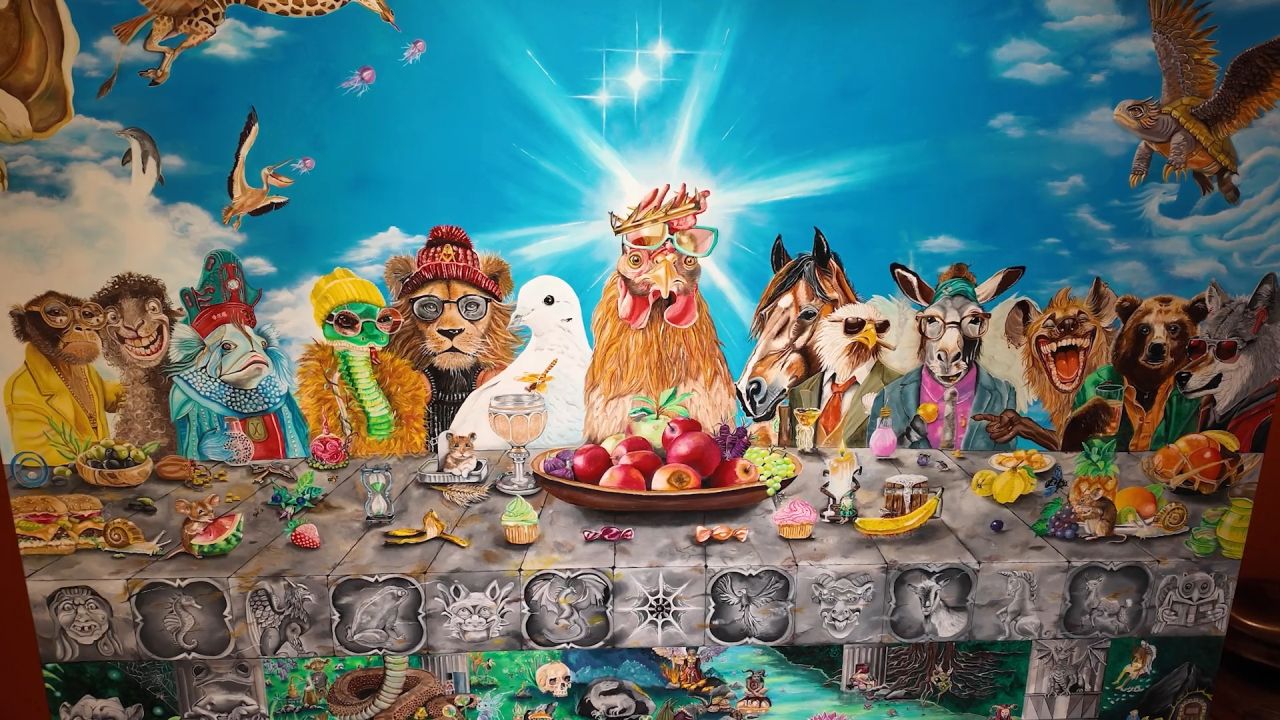 A Bellefontaine, Laithane réinterprète la Cène de De Vinci