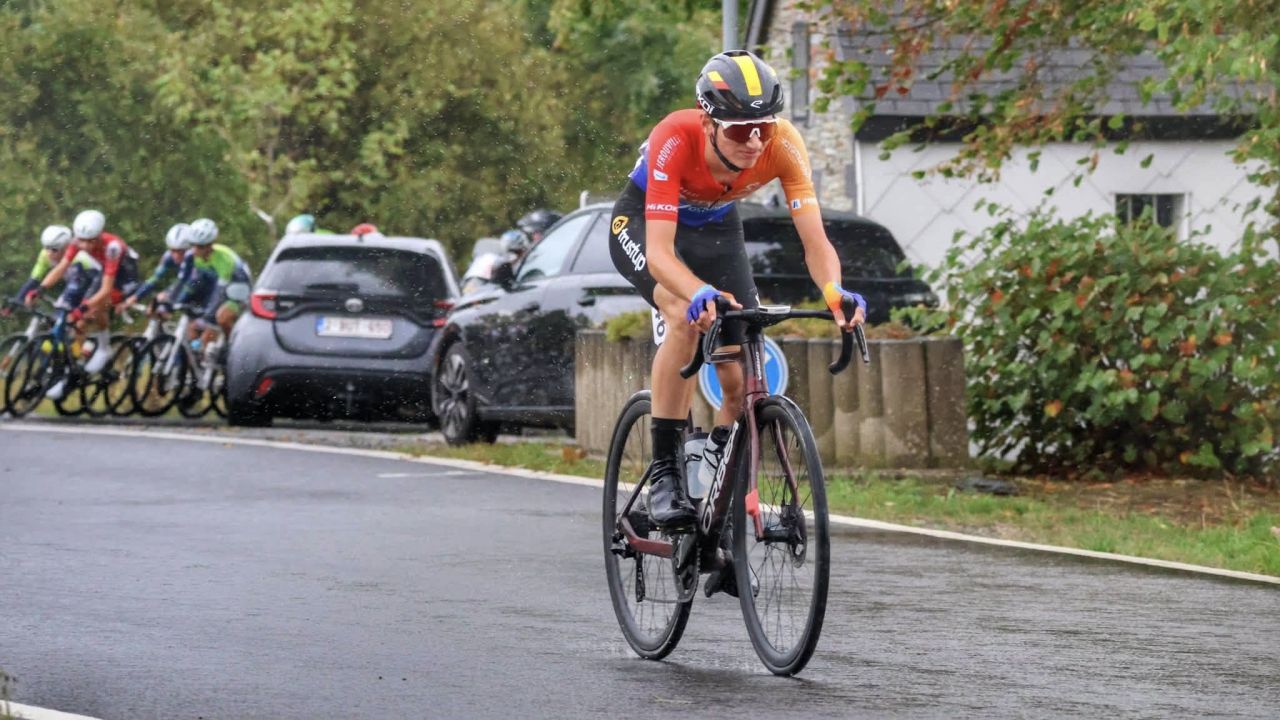 Eliot Siegers à l'attaque lors du Triptype Ardennais à Gouvy et Vielsalm