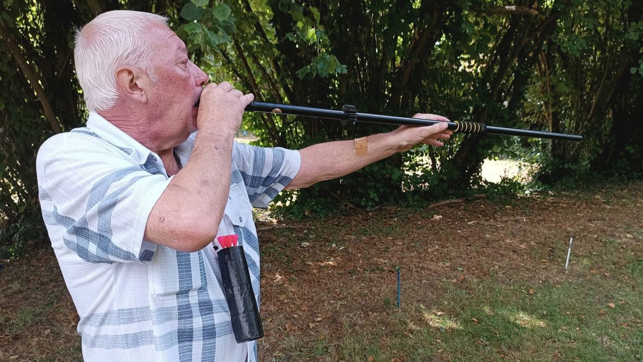 Découverte : Luc Bechoux lance un club de sarbacane sportive à Hotton