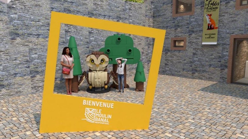Neufchâteau : le futur du moulin banal se construit... en Lego
