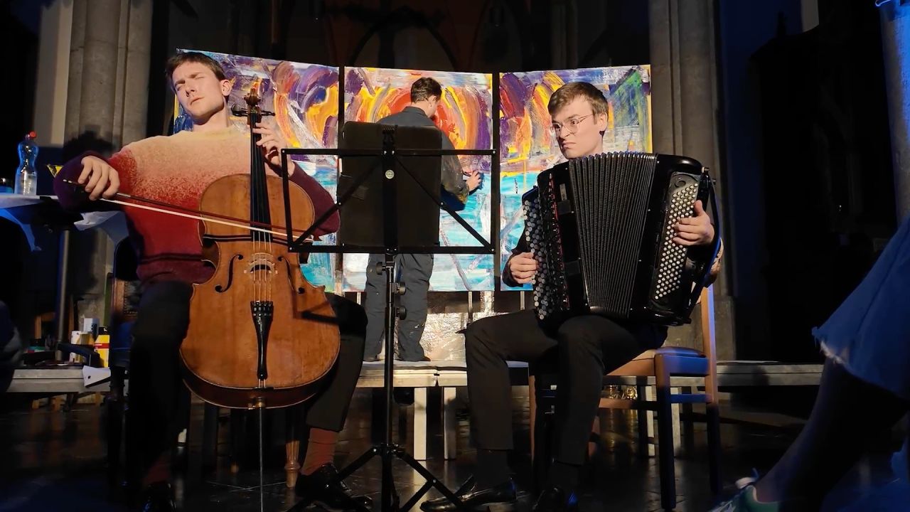 Peinture et musique se rencontrent le temps d’un concert à l'église de Redu