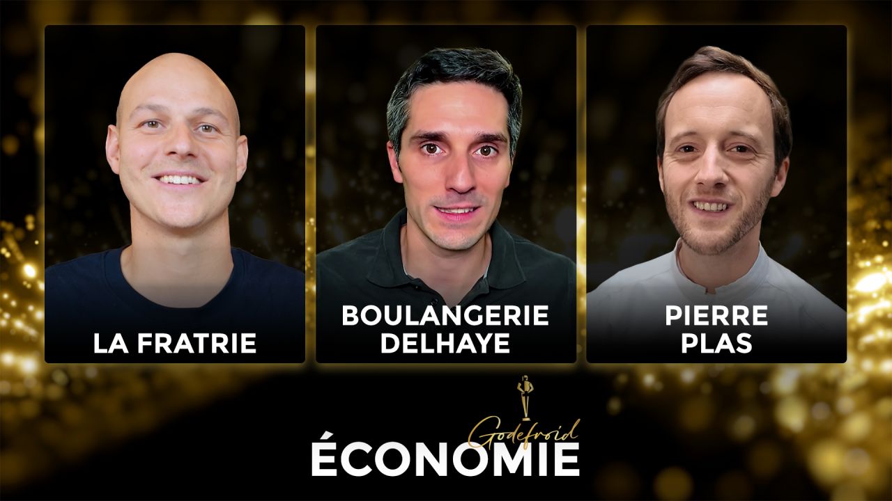 Découvrez les trois nominés de la catégorie économie des Godefroid 2026