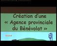 CREATION AGENCE PROVINCIALE DU VOLONTARIAT