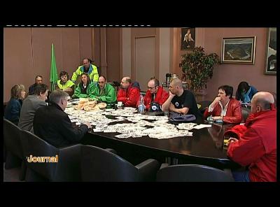 GARE ARLON : ACTION FRONT COMMUN POMPIERS