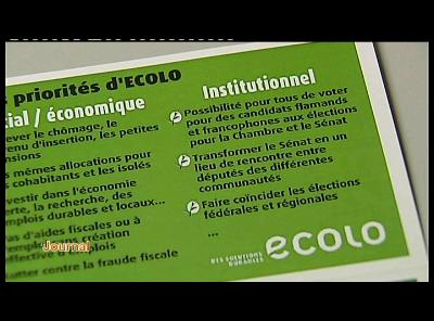 PRESENTATION LISTE ECOLO