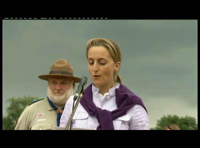 SCOUTS GUIDES EUROJAM VISITE PCE LAURENT ET PCESSE CLAIRE