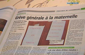 GREVE DES ELEVES A L ECOLE DE SENSENRUTH