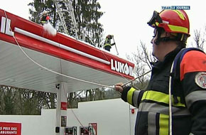 UNE STATION-SERVICE EVACUEE A MARTELANGE