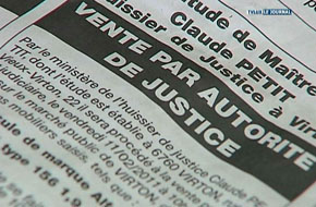 VENTE PUBLIQUE ANNULEE A VIRTON