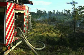 SAINT HUBERT  DES SAPINIERES EN FEU