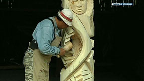 Saint-Hubert : symposium de sculpture sur bois