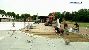 Chevetogne : le point sur les travaux de la piscine