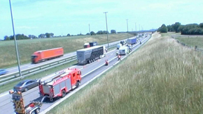 Arlon : Accident de la route sur l'E411