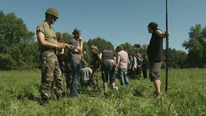 Houyet : tournage d'un film de Vincent Lanoo 