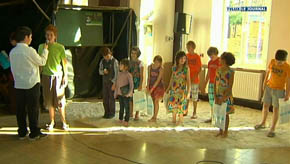 Libin : Visite de la princesse Mathilde à Transinne