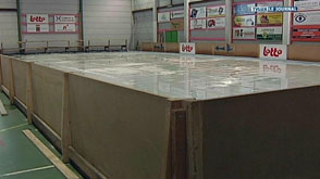 Vielsalm : la patinoire montée par des élèves