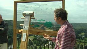 Visiorama et panneaux touristiques aux portes de la province de Luxembourg