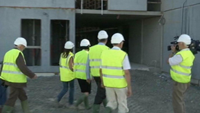 Visite  de la ministre Turtelboom à la prison de Marche   