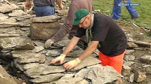 La Roche: chantier pierre sèche