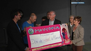 Houffalize : Houtopia remet un chèque de 4.000 euros
