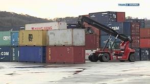 Athus : -	Visite du ministre wallon Philippe Henry au Terminal containers