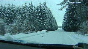 Vague de neige de sur la province