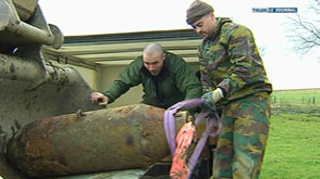 Bastogne : Une bombe de près de 250 kgs découverte dans une priarie de Longvilly